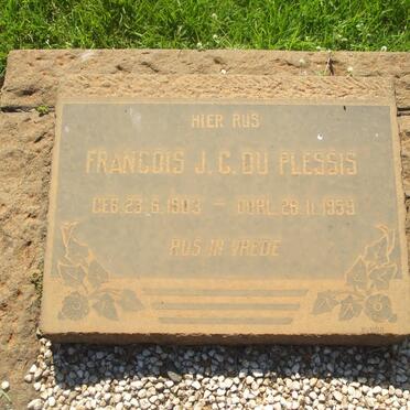 PLESSIS Francois J.C., du 1903-1959