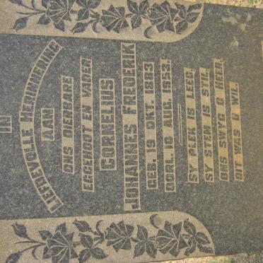 PLOOY Cornelius Johannes Frederik, du 1883-1953