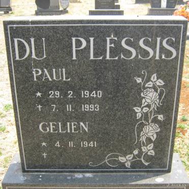 PLESSIS Paul, du 1940-1993 &amp; Gelien 1941-