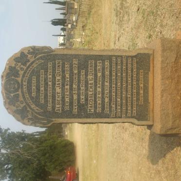 QUINN Albert Jan 1855-1925 &amp; Magdalena C. 1854-1933