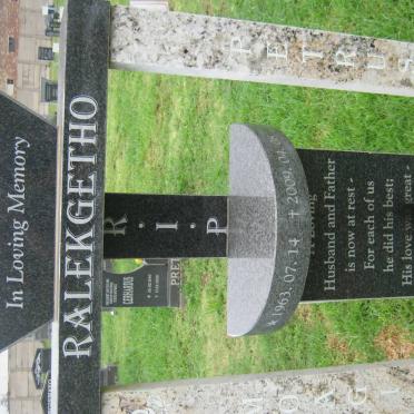 RALEKGETHO Moagi Petrus 1963-2009