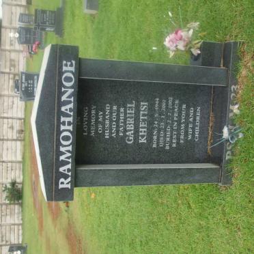 RAMOHANOE Gabriel Khetisi 1944-2002