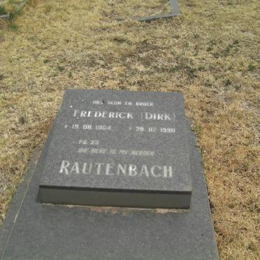 RAUTENBACH Frederick 1964-1990