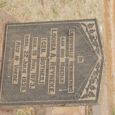 REYNEKE Louisa A. nee BOTHES 1873-1939