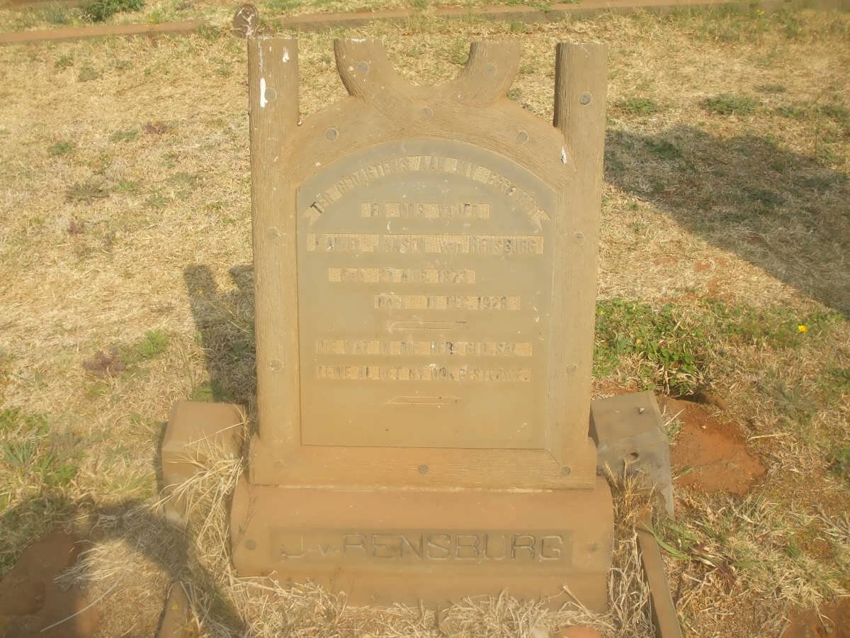 RENSBURG Daniel, Jansen van 1873-1928