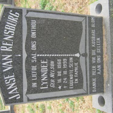 RENSBURG Lynndee, Janse van nee NELSON 1968-1999