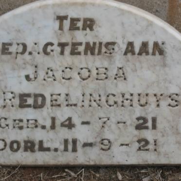REDELINGHUYS Jacoba M. 1921-1921