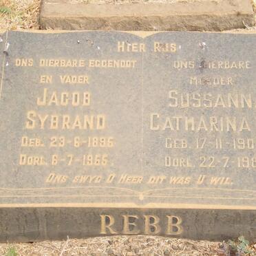 REBB Jacob Sybrand 1895-1955 &amp; Susanna Catharina E. 1901-1988