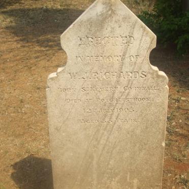 RICHARDS W.J. -1903