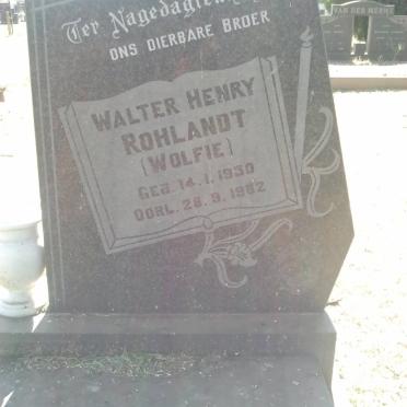 ROHLANDT Walter Henry 1930-1982