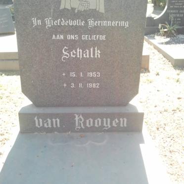 ROOYEN Schalk, van 1953-1982