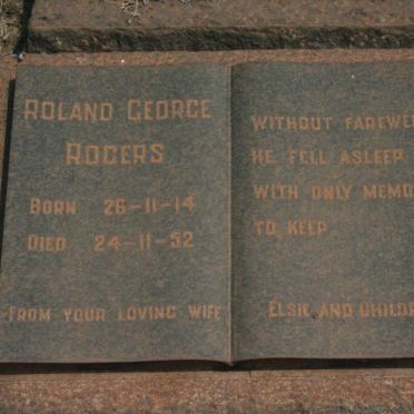 RODGERS Roland George 1914-1952