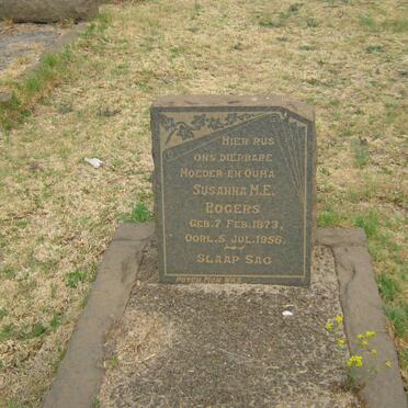 ROGERS Susanna M.E. 1873-1956