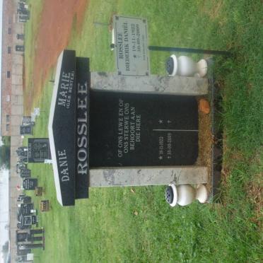 ROSSLEE Diederik Daniël 1922-2009 &amp; Marie BESTER