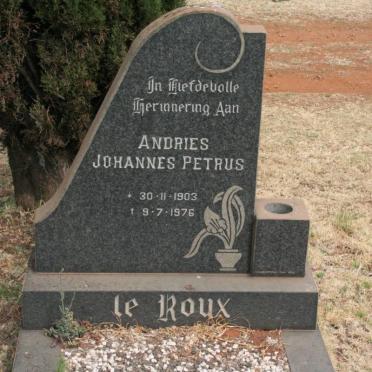 ROUX Andries Johannes Petrus, le 1903-1976