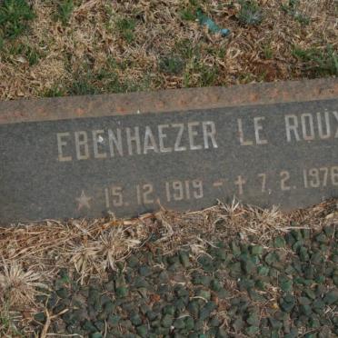 ROUX Ebenhaezer, le 1919-1976