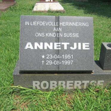 ROBBERTSE Annetjie 1951-1997