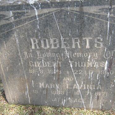 ROBERTS Gilbert Thomas 1879-1960 &amp; Mary Lavinia 1883-1971