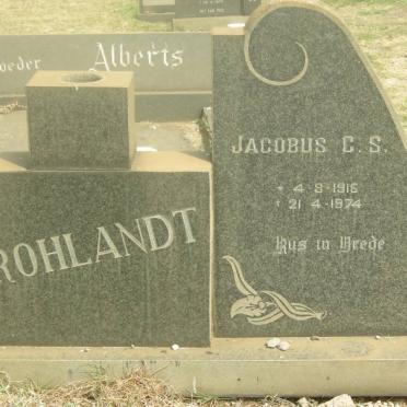 ROHLANDT Jacobus C.S. 1916-1974