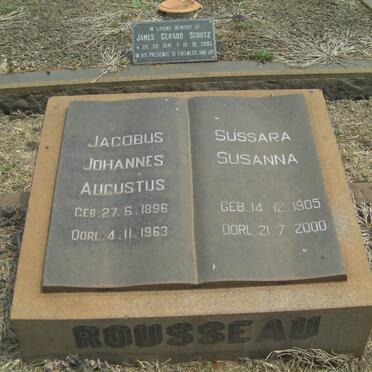 ROUSSEAU Jacobus Johannes Augustus 1896-1963 &amp; Sussara Susanna 1905-2000 :: ROUSSEAU Jacobus Johannes 1931-1993