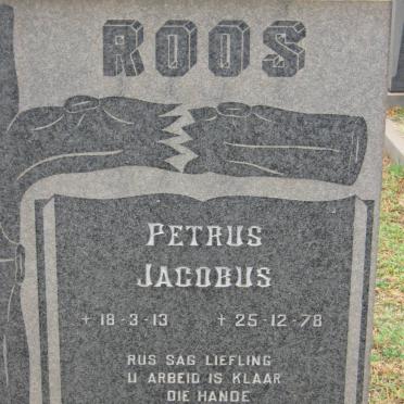 ROOS Petrus Jacobus 1913-1978