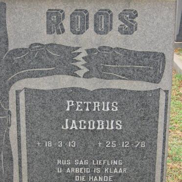 ROOS Petrus Jacobus 1913-1978
