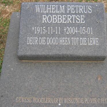 ROBBERTSE Wilhelm Petrus 1915-2004
