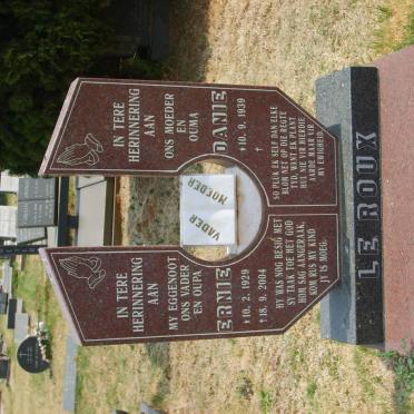 ROUX Ernie, le 1929-2004 &amp; Danie 1939-