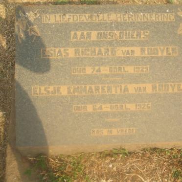 ROOYEN Esias Richard, van -1925 &amp; Elsje Emmarentia -1926