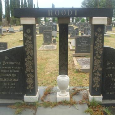 ROODT Jan Johannes Petrus 1900-1989 &amp; Johanna Wilhelmina 1910-1978