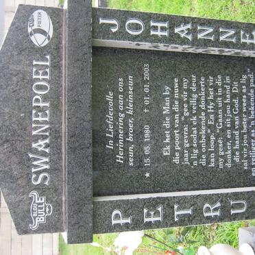 SWANEPOEL Petrus Johannes 1980-2003