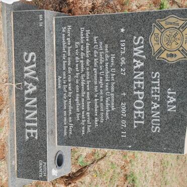 SWANEPOEL Jan Stephanus 1973-2007
