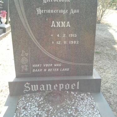 SWANEPOEL Anna 1915-1982