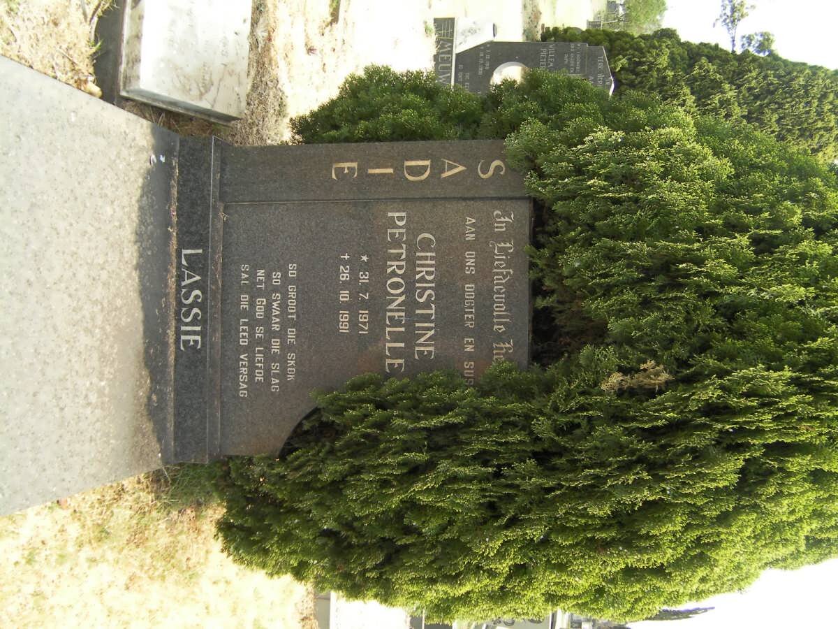 SADIE Christine Petronella 1971-1991