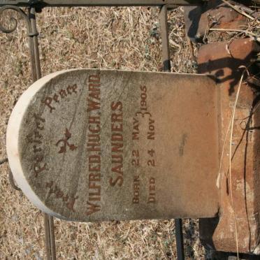 SAUNDERS Wilfred Hugh Ward 1905-1905