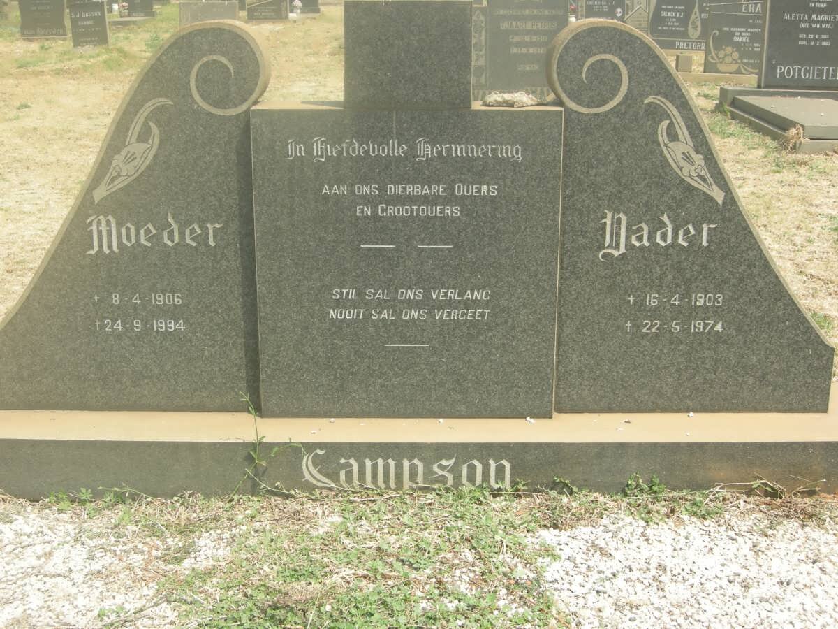 SAMPSON ? 1903-1974 &amp; ? 1906-1994