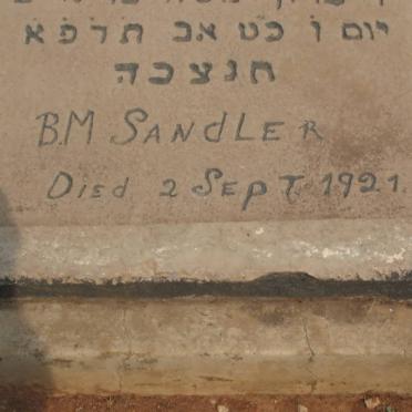 SANDLER B.M. -1921