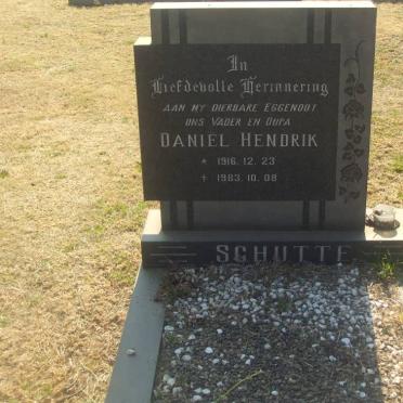 SCHUTTE Daniël Hendrik 1916-1983
