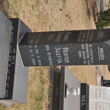 SCHOLTZ Hendrik Erhardt 1923-1992 &amp; Hester Aletta REYNECKE 1923-2009