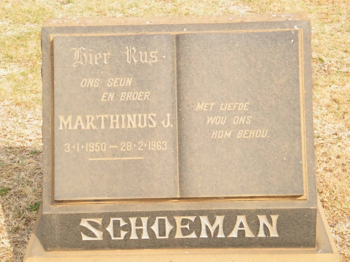 SCHOEMAN Marthinus J. 1950-1963