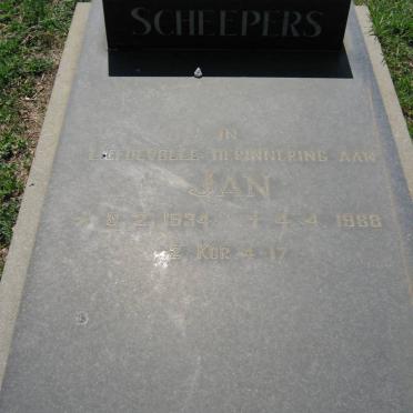 SCHEEPERS Jan 1934-1988
