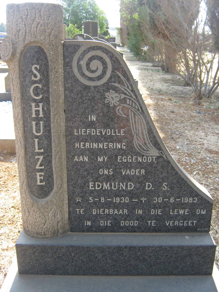 SCHULZE Edmund D.S. 1930-1983