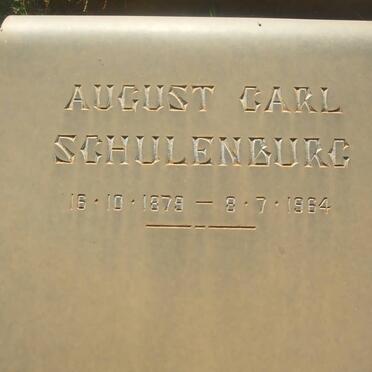 SCHULENBURG August Carl 1879-1964