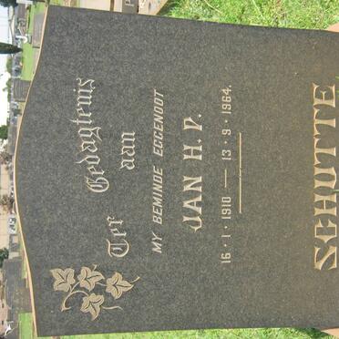 SCHUTTE Jan H.P. 1910-1964
