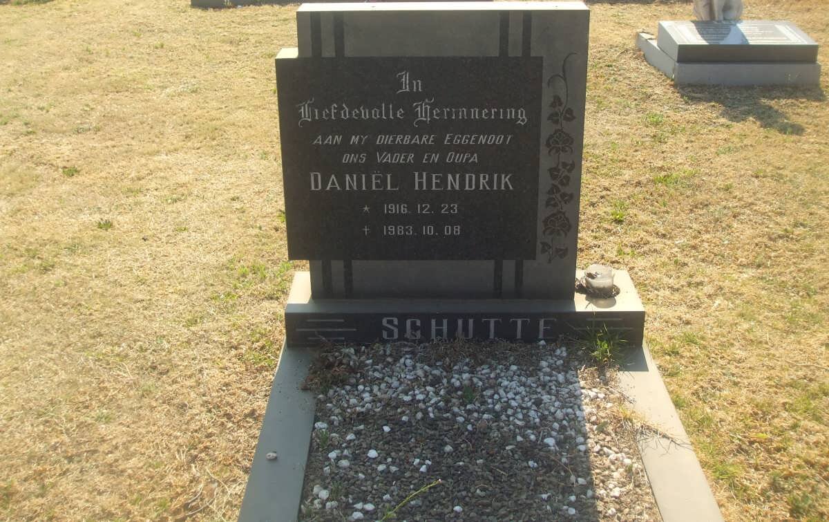 SCHUTTE Daniël Hendrik 1916-1983