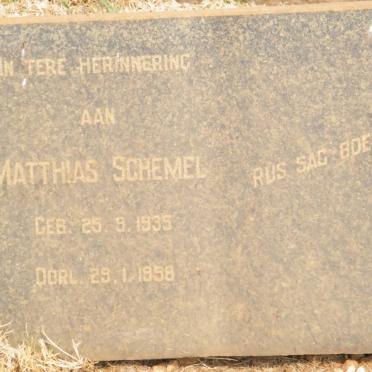 SCHEMEL Matthias 1935-1958