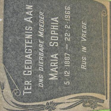 SCHRENK Maria Sophia 1887-1966