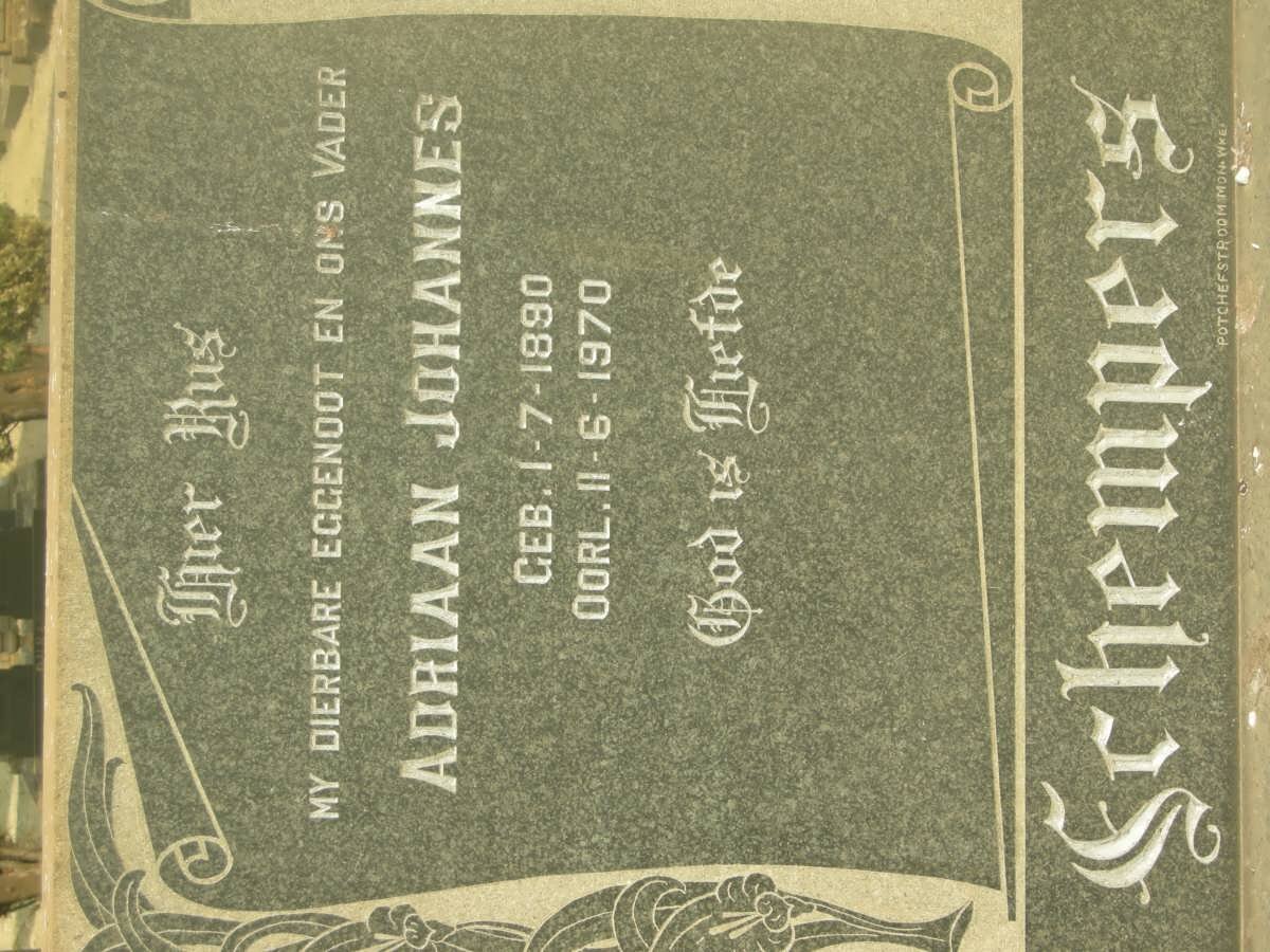 SCHEMPERS Adriaan Johannes 1890-1970