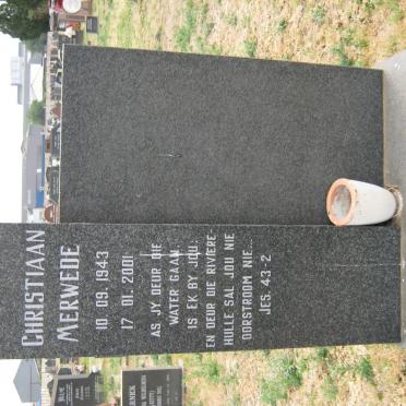 SERFONTEIN Christiaan Merwede 1943-2001