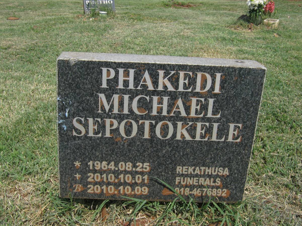 SEPOTOKELE Phakedi Michael 1964-2010
